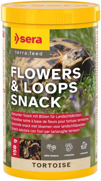 sera Tortoise Flowers & Loops Snack 1000ml - 150g